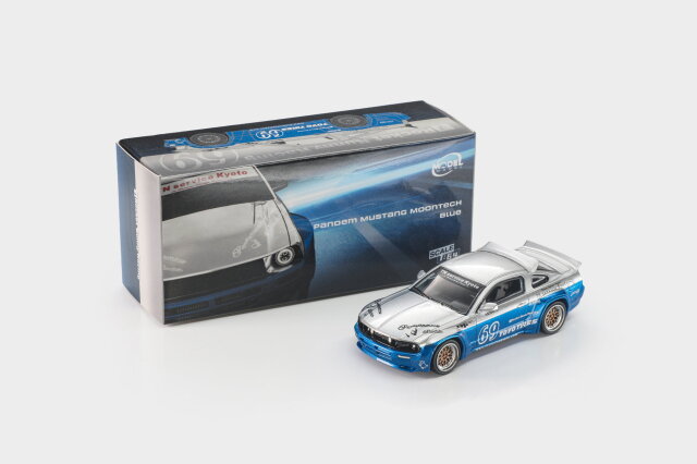 [予約]MODEL MODEL 1/64 (ダイキャスト製) Pandem Mustang ムーンテック・ブルー