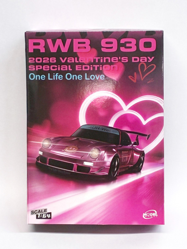 (海外並行品) MODEL MODEL 1/64 (ダイキャスト製) RWB 930 Valentin's Day Version ※お1人様1個まで