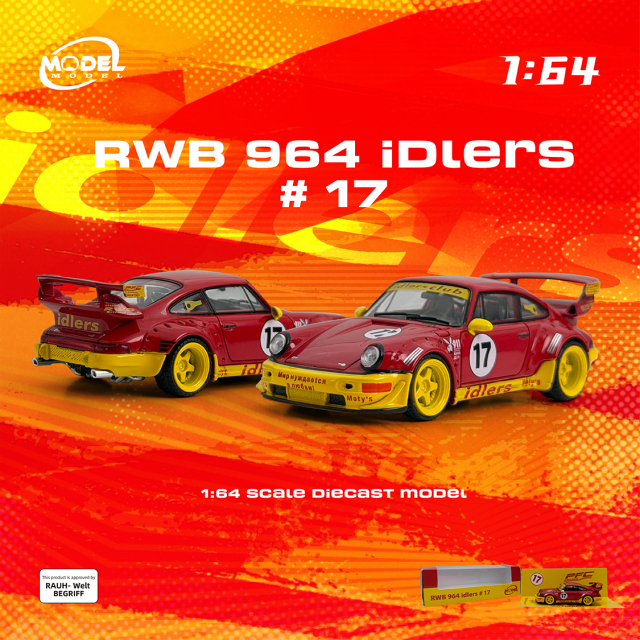 [予約]MODEL MODEL 1/64 (ダイキャスト製) RWB 964 idlers #17