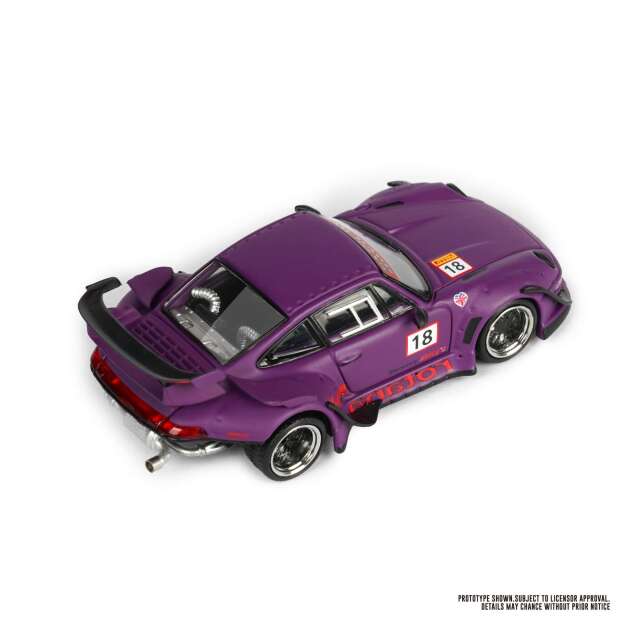 RWB 993 Rotana 1:64 ミニカー パープル Street WARRIOR 1:64 Porsche RWB 993 Rotana Purple Diecast