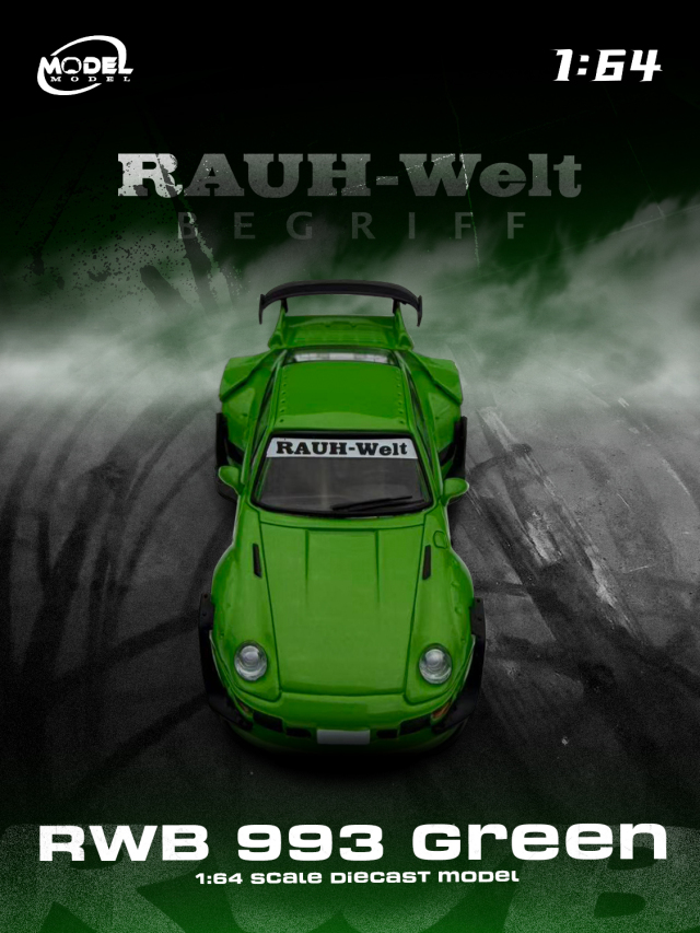 MODEL MODEL 1/64 (ダイキャスト製) RWB 993 グリーン