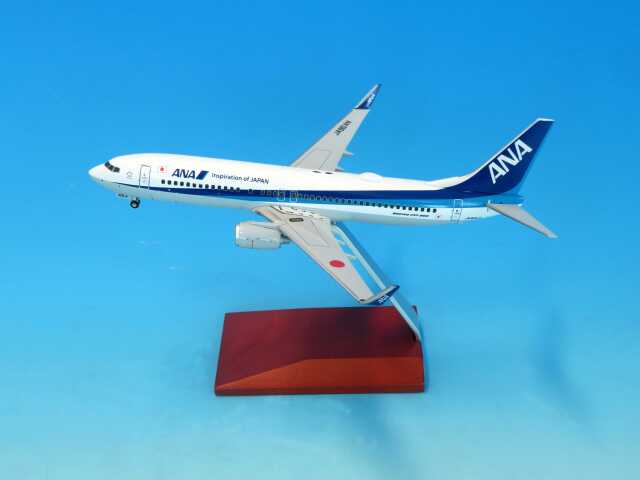 [追加予約]全日空商事 1/200 (ダイキャスト製) 737-800 JA90AN ダイキャスト完成品(WiFiレドーム・VHF ・ギアつき 木製台座 プレート付）