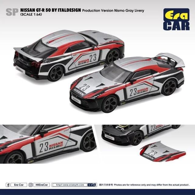 ※※発売中止※※[予約]エラカー 1/64 SP141 Nissan GT-R50 By Italdesign - Production Version Nismo Gray Livery グレー