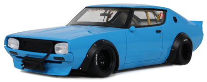 [予約]otto mobile(オットモビル) 1/18 (レジン製) 日産 スカイライン 2000 GT-R (KPGC110) by LB★WORKS 2024 (ブルー) 限定生産品