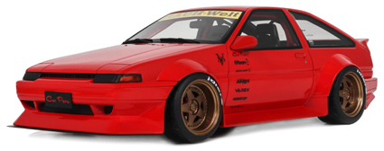[予約]otto mobile(オットモビル) 1/18 (レジン製) トヨタ AE86 スプリンター トレノ ワイドボディ 1986 (レッド) 限定生産品