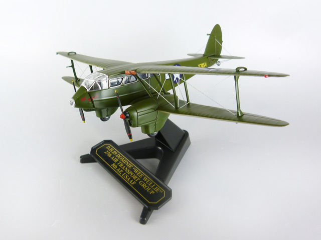 OXFORD(オックスフォード) 1/72 (ダイキャスト製) DH89 ドラゴンラピード X7454 USAAF Wee Wullie