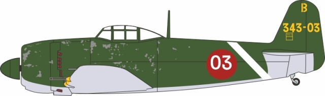 [予約]OXFORD (オックスフォード) 1/72 (ダイキャスト製) 日本海軍 1945年型 川西 N1K2 紫電改 （ジョージ）