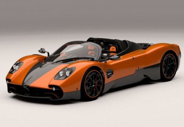 [予約]BBR MODELS 1/18 (レジン製) Pagani Utopia Roadster Arancio St. Tropez - open roof ※ケース無