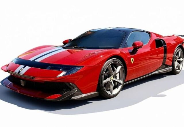 [予約]BBR MODELS 1/18 (レジン製) Ferrari 849 Testarossa Assetto Fiorano Rosso Corsa with argento Nurburgring and blu America stripes