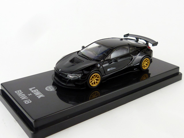 PARA64 1/64 Liberty Walk BMW i8 ブラック ※左ハンドル