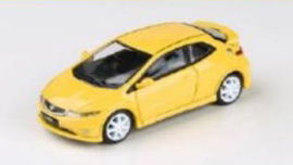 PARA64 1/64 ホンダ シビック FN2 Type R 2007 サンライトイエロー RHD