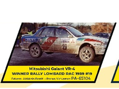 PARA64 1/64 三菱 ギャラン VR-4 1989年ロンバードRACラリー優勝 #19 ※右ハンドル