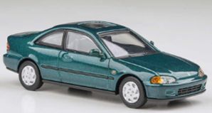 [予約]PARA64 1/64 (ダイキャスト製) 1995 ホンダ シビック クーペ EJ1 パラダイスブルーグリーン ※右ハンドル
