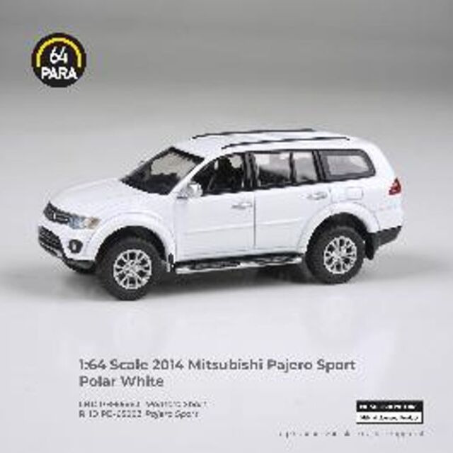 [予約]PARA64 1/64 (ダイキャスト製) 三菱 パジェロ スポーツ 2014 ポーラーホワイト ※右ハンドル