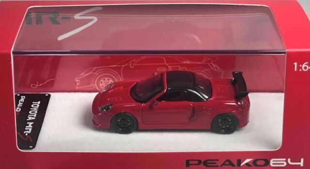 PEAKO(ピーコ) 1/64 (ダイキャスト製) Toyota MR-S 1999 レッド
