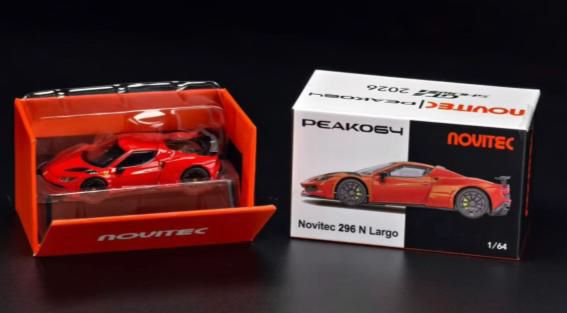 PEAKO(ピーコ) 1/64 (ダイキャスト製) Novitec 296 N-Largo レッド
