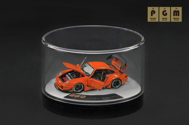 [予約]PGM 1/64 (ダイキャスト製) RWB 993 Thermal Orange -Rotating display ※回転台座バージョン