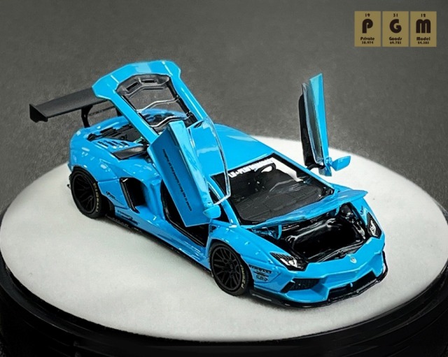 LB PERFORMANCE LP 700-4 PGMブラック（9/999） PGM 1:64 Ice Blue LBWK Aventador LP700-4 Sports Model