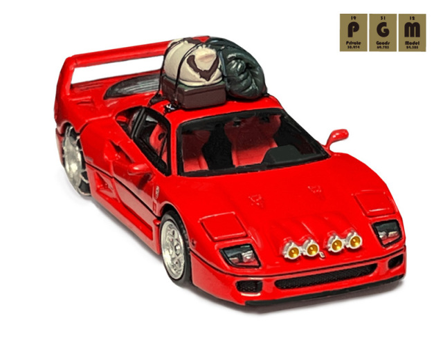 PGM 1/64 F40 Red Snow Drifting ver. ※フル開閉機能付 ※世界限定999台  