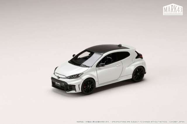 MARK43（マーク43）1/43 (レジン製)トヨタ GR YARIS RZ High performance 2024 プラチナホワイトパールマイカ