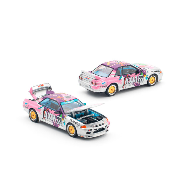 POP RACE 1/64 (ダイキャスト製) NISSAN SKYLINE GT-R R32 #22