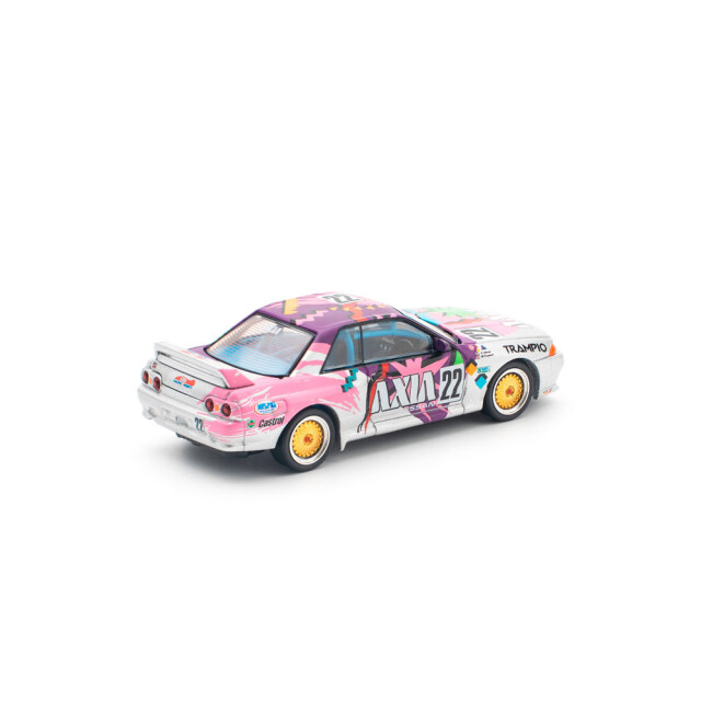 POP RACE 1/64 (ダイキャスト製) NISSAN SKYLINE GT-R R32 #22 AXIA