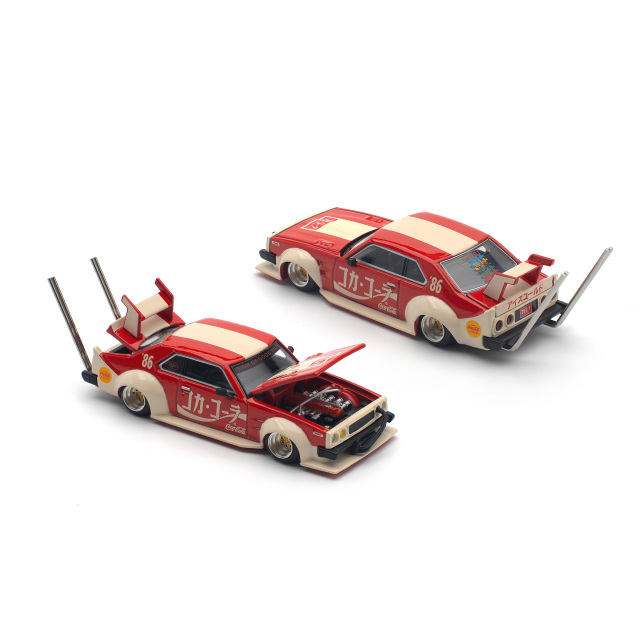POP RACE 1/64 (ダイキャスト製) SKYLINE C210 (BOSOZOKU STYLE