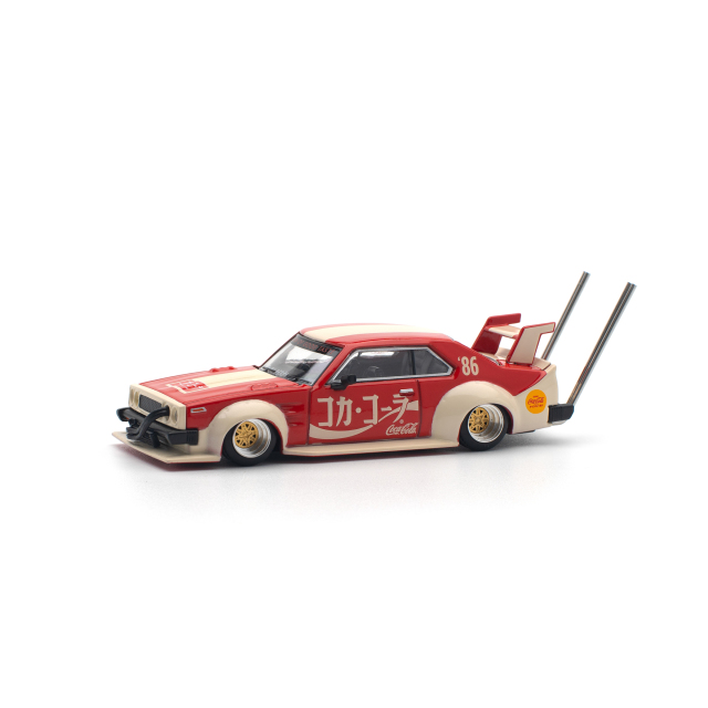 POP RACE 1/64 (ダイキャスト製) SKYLINE C210 (BOSOZOKU STYLE) COCA