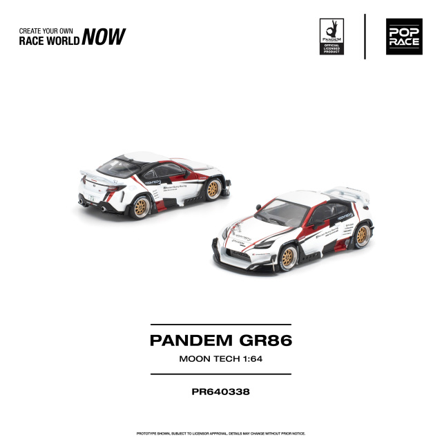 [予約]POP RACE 1/64 (ダイキャスト製) パンデム GR86 MOONTECH