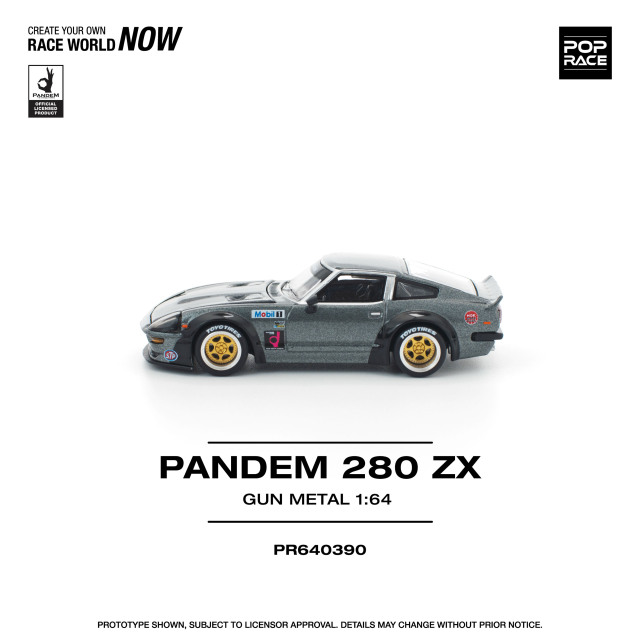 POP RACE 1/64 (ダイキャスト製) PANDEM 280ZX ガンメタル