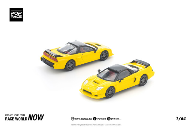 [予約]POP RACE 1/64 (ダイキャスト製) ホンダ NSX-R イエロー