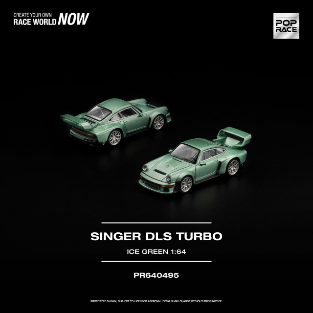[予約]POP RACE 1/64 (ダイキャスト製) シンガー DLS ターボ アイスグリーン