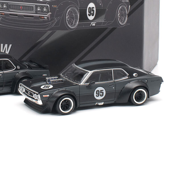 POP RACE 1/64 (ダイキャスト製) LAUREL C130 TCS2025 / SKYLINE GT-R