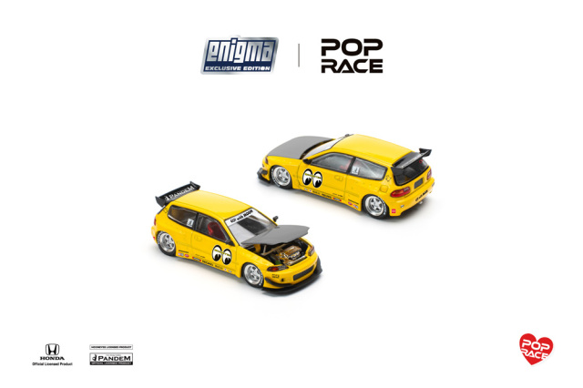 POP RACE x Enigma 1/64 (ダイキャスト製) パンデムシビック EG6