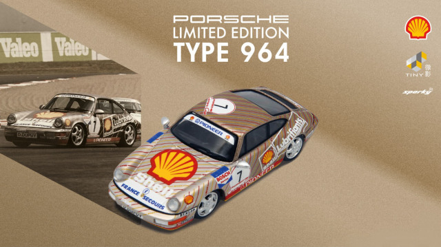 Spark (スパーク) Sparky × Tiny 1/64 Porsche 911 (964) Shell