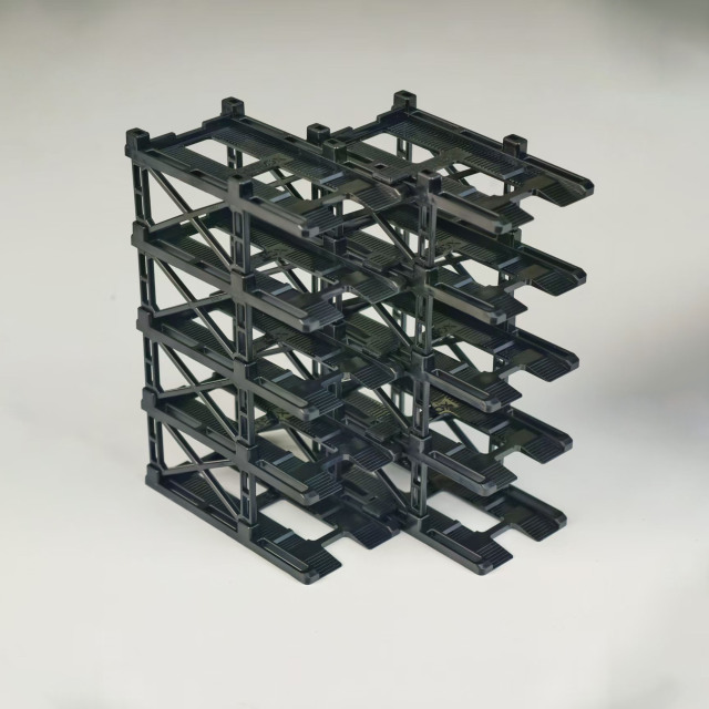 [予約]PITBOX 1/64 (プラスチック製) PITBOX 立体駐車場モジュール（X10） WAVE 2 ブラック