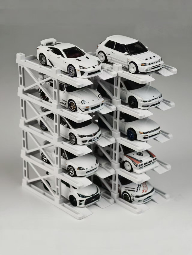PITBOX 1/64 (プラスチック製) PITBOX 立体駐車場モジュール（X10