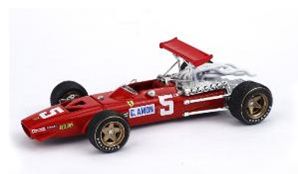 [予約]BRUMM(ブルム) 1/43 (ダイキャスト製) フェラーリ 312 F1 1968年イギリスGP 2位 #5 Chris Amon