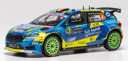 [予約]ixo(イクソ) 1/43 (ダイキャスト製) シュコダ ファビア Rally2 (2023) 2026年 ラリーモンテカルロ #23 R.Dapra/L.Guglielmetti