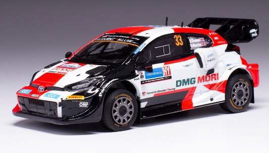 ixo (イクソ) 1/43 トヨタ GR ヤリス RALLY1 2022年エストニアラリー #18 T.Katsuta/A.Johnston