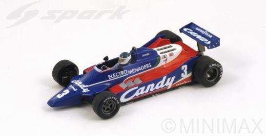 [予約]Spark(スパーク) 1/43 (レジン製) Tyrrell 010 No.3 5th Belgian GP 1980 Jean-Pierre Jarier