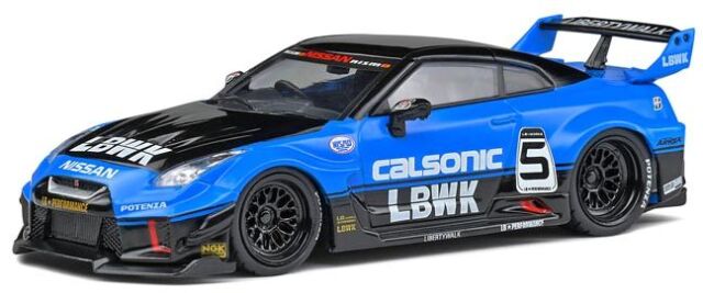 SOLIDO（ソリド）1/43 日産 GT-R (R35) LB シルエット CALSONIC (ブルー)