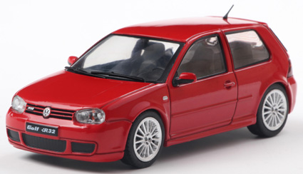 SOLIDO(ソリド) 1/43 (ダイキャスト製) フォルクスワーゲン ゴルフ IV R32 2003 (レッド)