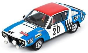 [予約]Spark(スパーク) 1/43 (レジン製) Renault 17 No.20 5th Rally Monte Carlo 1975 J-F.Piot／J.De Alexandris