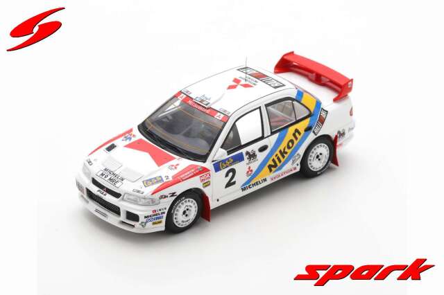 Spark (スパーク) 1/43 三菱 ランサー エボリューションIII No.2 Winner Rally Hong Kong／Beijing 1995 Kenneth Eriksson／Staffan Parmander
