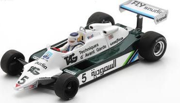 [予約]Spark(スパーク) 1/43 (レジン製) Williams FW07C No.5 TAG Williams-Ford 2nd South African GP 1982 Carlos Reutemann