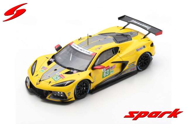 Spark (スパーク) 1/43 Chevrolet Corvette C8.R No.63 Corvette Racing 2nd LMGTE Pro class 24H ル・マン 2021 A.Garcia／J.Taylor／N.Catsburg