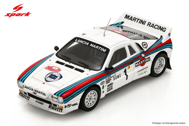 Spark(スパーク) 1/43 (レジン製) Lancia 037 Rally No.1 Winner Monte Carlo Rally 1983 Walter Röhrl