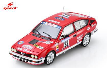 [予約]Spark(スパーク) 1/43 (レジン製) Alfa Romeo GTV6 No.23 5th Tour de Corse 1985 Y.Loubet／J-B.Vieu