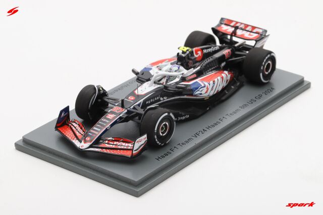 Spark(スパーク) 1/43 (レジン製) Haas F1 Team VF24 Haas F1 Team No.27 8th US GP 2024 Nico Hulkenberg